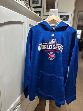 Majestic Royal Blue Chicago Cubs World Series Pullover Hoodie